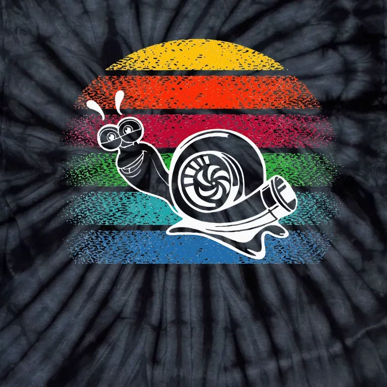 Turbo Snail Boost Racing Team Car Engine Steam Punk Style Tie-Dye T-Shirt