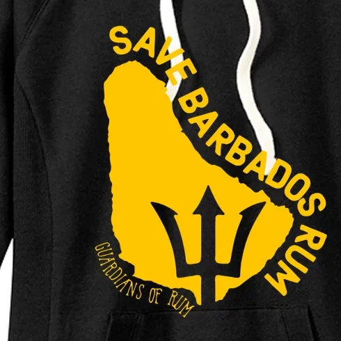 The Save Barbados Rum Slim Women's Fleece Hoodie