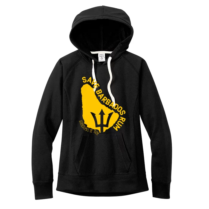 The Save Barbados Rum Slim Women's Fleece Hoodie