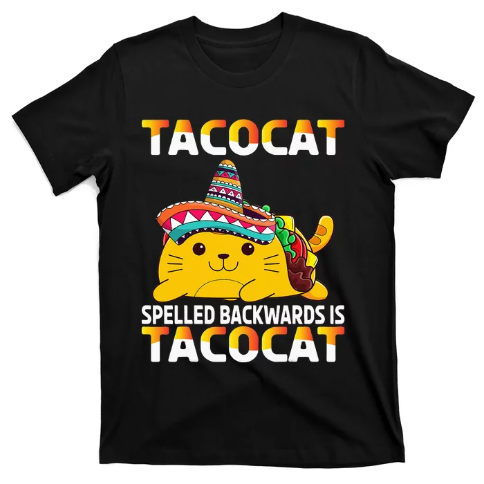 Tacocat Spelled Backward Is Tacocat Mexican party T-Shirt