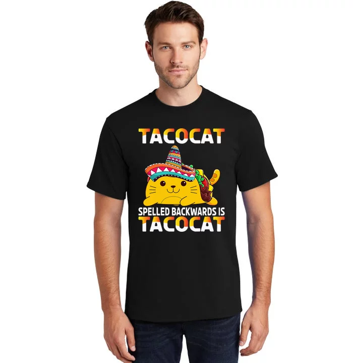 Tacocat Spelled Backward Is Tacocat Mexican party Tall T-Shirt