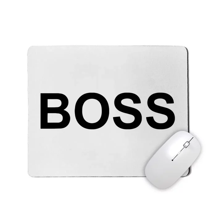 That Says Boss Text Costume Gift Mousepad