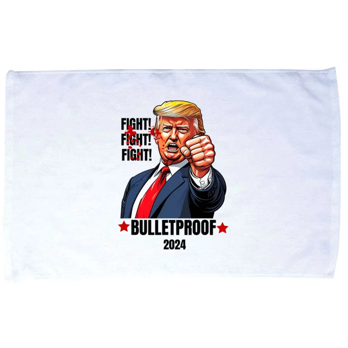 Trump Shot Bulletproof Bloody Ear Bleeding Butler Pa Trump Microfiber Hand Towel