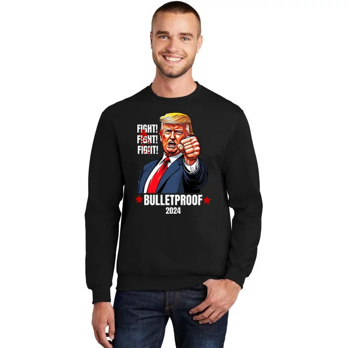 Trump Shot Bulletproof Bloody Ear Bleeding Butler Pa Trump Sweatshirt