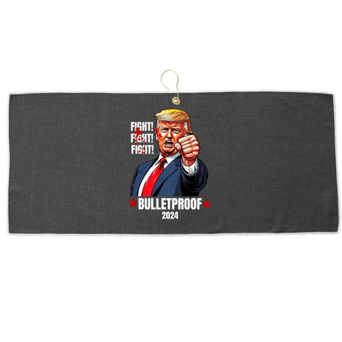 Trump Shot Bulletproof Bloody Ear Bleeding Butler Pa Trump Large Microfiber Waffle Golf Towel