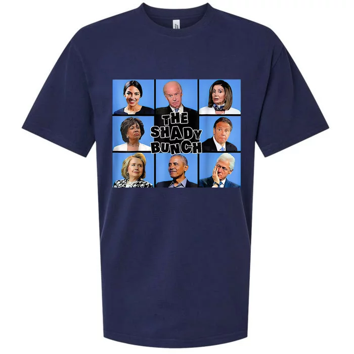 The Shady Bunch Funny Past Presidents Sueded Cloud Jersey T-Shirt