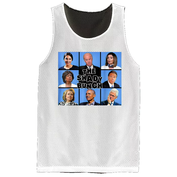 The Shady Bunch Funny Past Presidents Mesh Reversible Basketball Jersey Tank