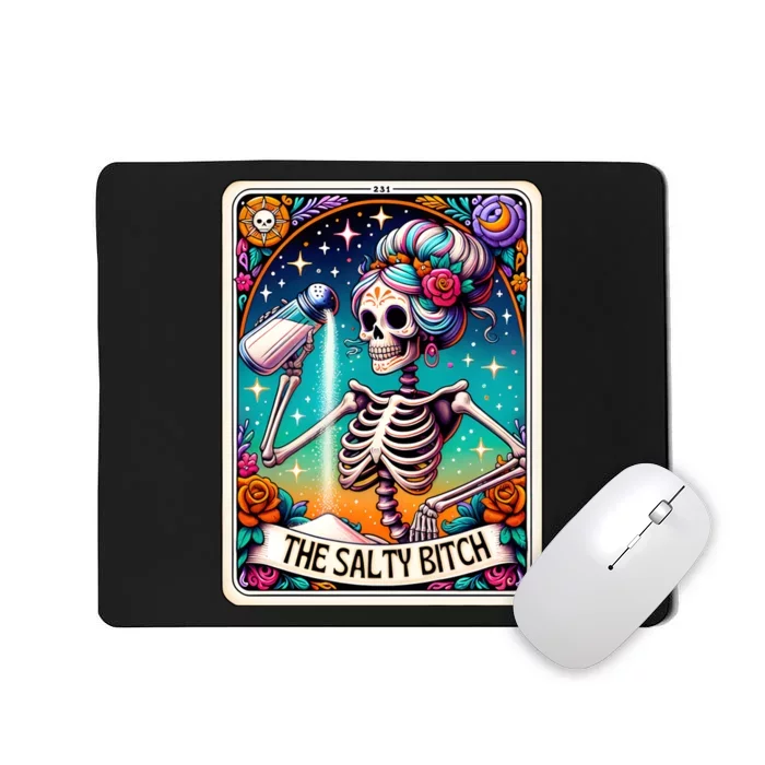 The Salty Bitch Funny Tarot Card Mousepad