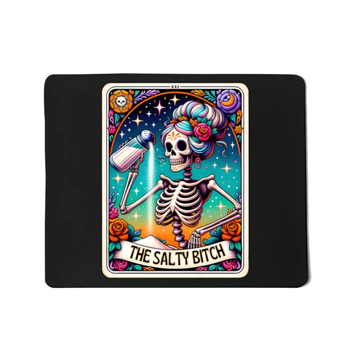 The Salty Bitch Funny Tarot Card Mousepad