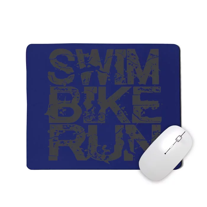 Triathlon Swim Bike Run Triathlete Mousepad