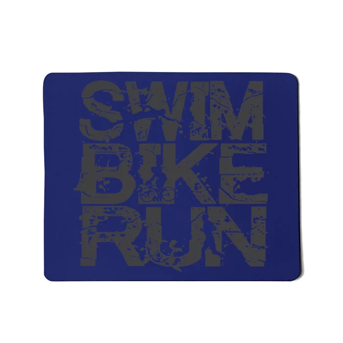 Triathlon Swim Bike Run Triathlete Mousepad