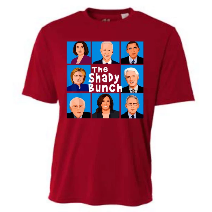 The Shady Bunch Funny Anti Joe Biden Cooling Performance Crew T-Shirt