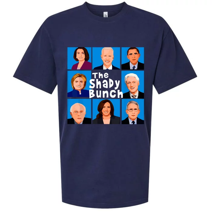 The Shady Bunch Funny Anti Joe Biden Sueded Cloud Jersey T-Shirt