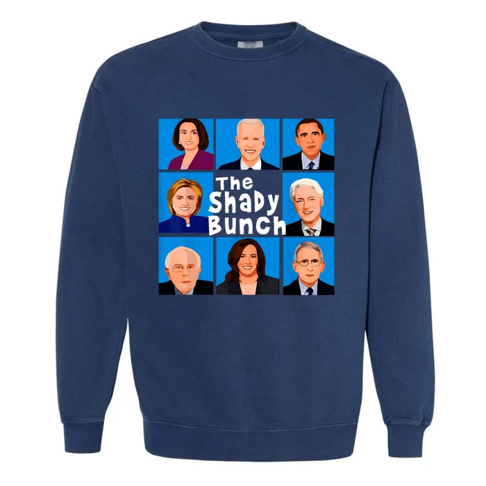 The Shady Bunch Funny Anti Joe Biden Garment-Dyed Sweatshirt