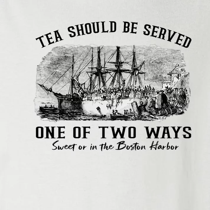 Tea Should Be Served One Of Two Ways Boston Party Toddler Long Sleeve Shirt