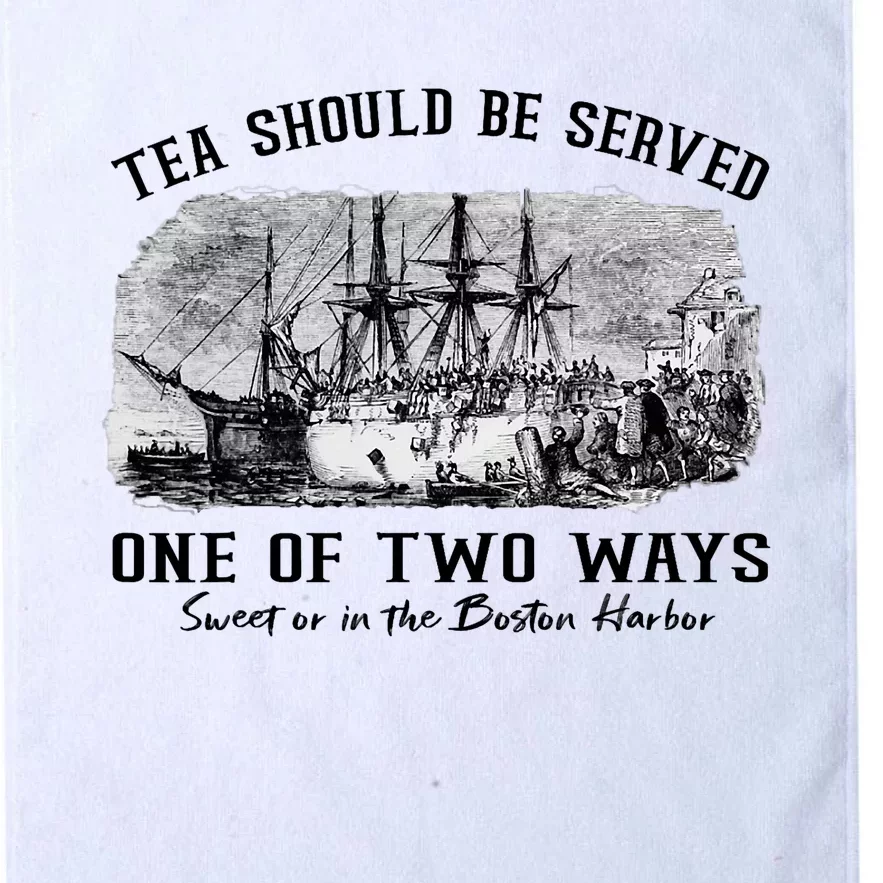 Tea Should Be Served One Of Two Ways Boston Party Platinum Collection Golf Towel