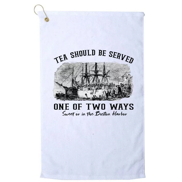 Tea Should Be Served One Of Two Ways Boston Party Platinum Collection Golf Towel