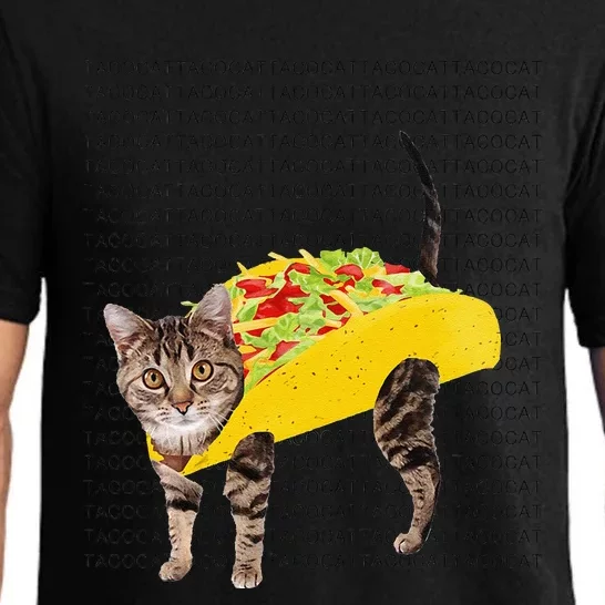 Tacocat Spelled Backwards Is Tacocat Funny Taco Cat Pajama Set