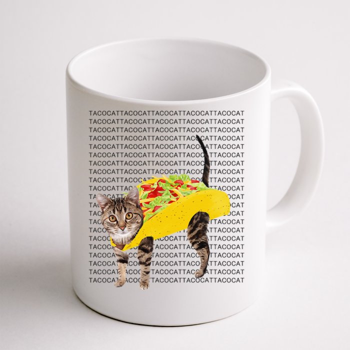 Tacocat Spelled Backwards Is Tacocat Funny Taco Cat Front & Back Coffee Mug