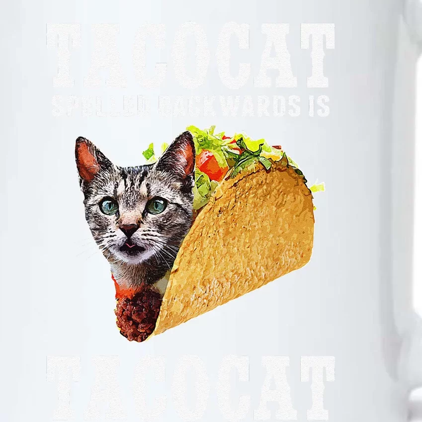 Tacocat Spelled Backwards Is Tacocat Funny Cat Gift Black Color Changing Mug