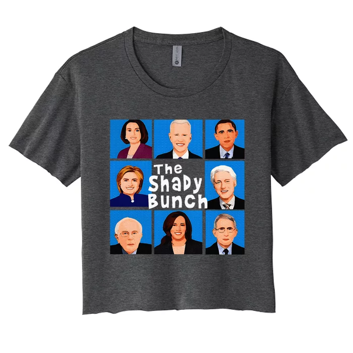 The Shady Bunch Funny Anti Joe Women's Crop Top Tee