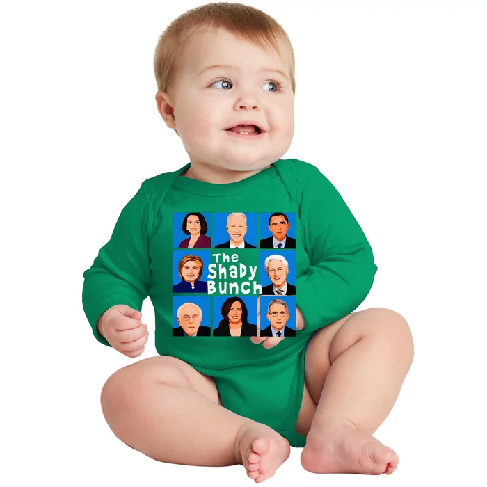 The Shady Bunch Funny Anti Joe Baby Long Sleeve Bodysuit