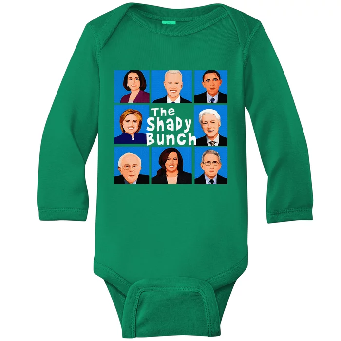 The Shady Bunch Funny Anti Joe Baby Long Sleeve Bodysuit