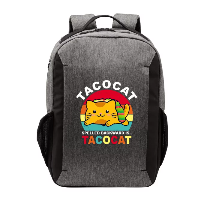 Tacocat Spelled Backward Is Tacocat Funny Vector Backpack