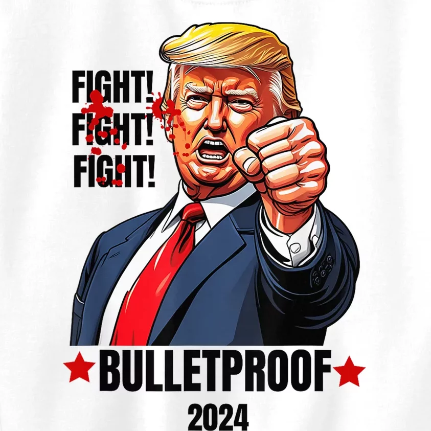 Trump Shot Bulletproof Bloody Ear Bleeding Butler Pa Trump Kids Sweatshirt