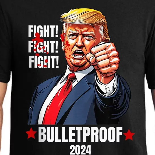 Trump Shot Bulletproof Bloody Ear Bleeding Butler Pa Trump Pajama Set