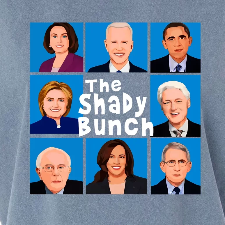 The Shady Bunch Anti Biden Obama Clinton Funny Vote Trump Garment-Dyed Women's Muscle Tee