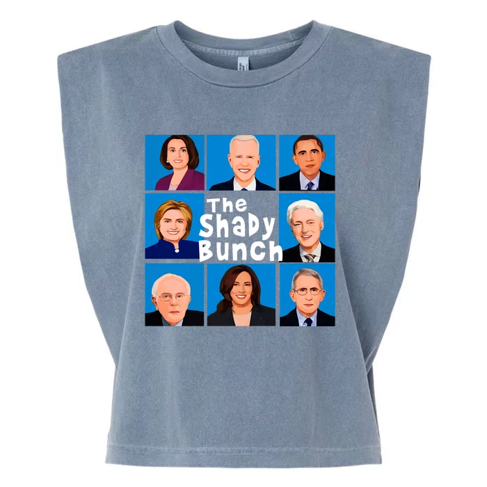 The Shady Bunch Anti Biden Obama Clinton Funny Vote Trump Garment-Dyed Women's Muscle Tee