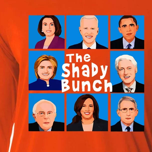 The Shady Bunch Anti Biden Obama Clinton Funny Vote Trump Cooling Performance Long Sleeve Crew