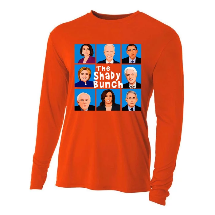 The Shady Bunch Anti Biden Obama Clinton Funny Vote Trump Cooling Performance Long Sleeve Crew