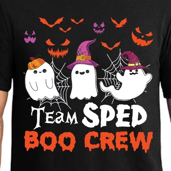 Team Sped Boo Crew Cute Ghost Halloween Costume Teacher Pajama Set