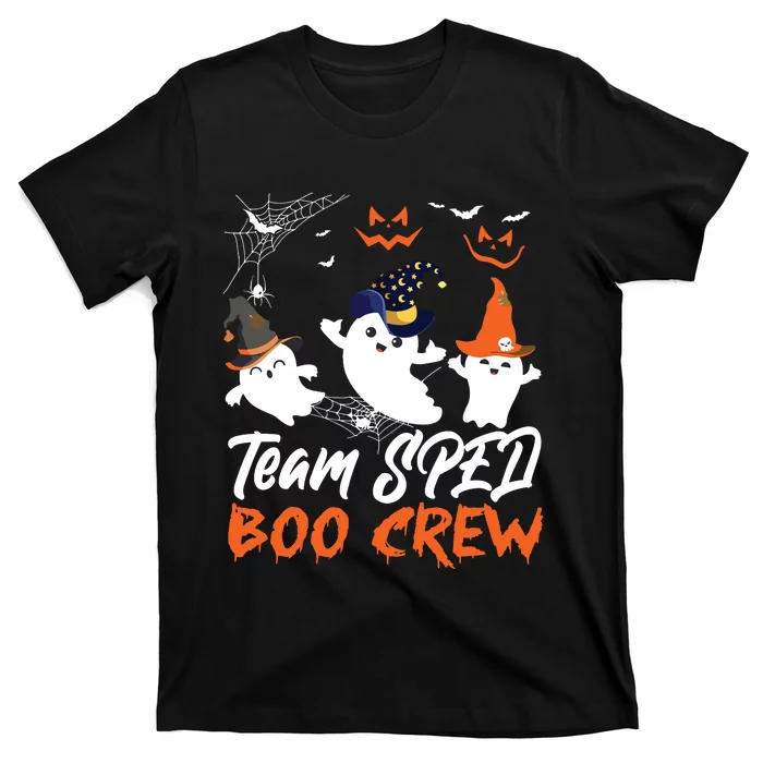 Team SPED Boo Crew Halloween Ghost SPED Special Ed Teacher T-Shirt