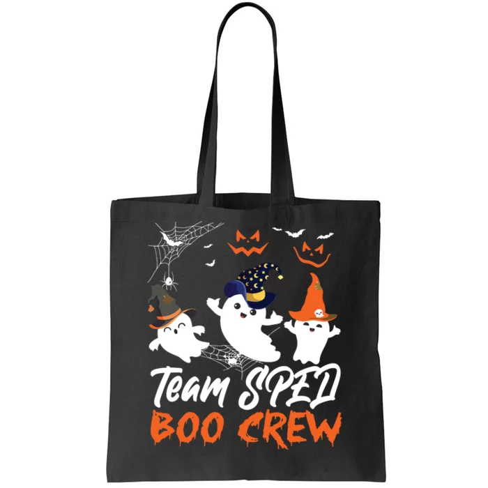 Team SPED Boo Crew Halloween Ghost SPED Special Ed Teacher Tote Bag