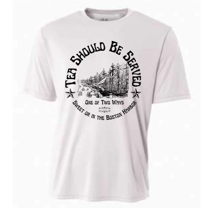 Tea Should Be Served One Of Two Ways Sweet Or In The Harbor Cooling Performance Crew T-Shirt