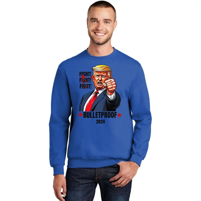 Trump Shot Bulletproof Bloody Ear Bleeding Butler Pa Trump Sweatshirt