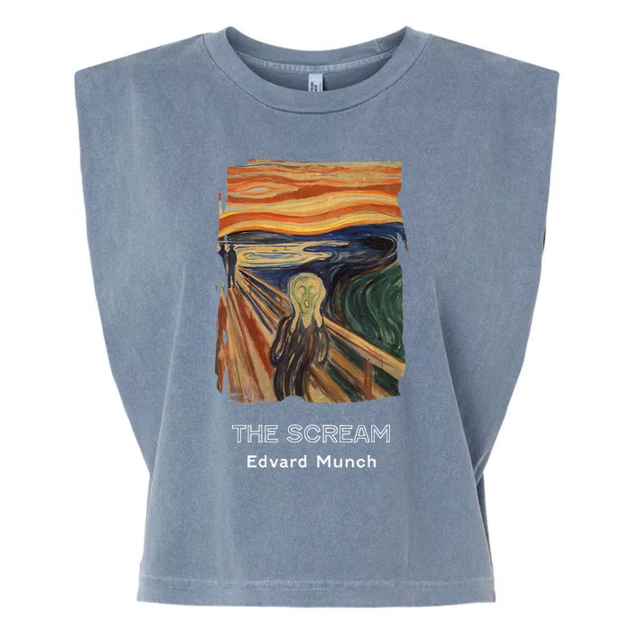 The Scream By Edvard Munch Garment-Dyed Women's Muscle Tee