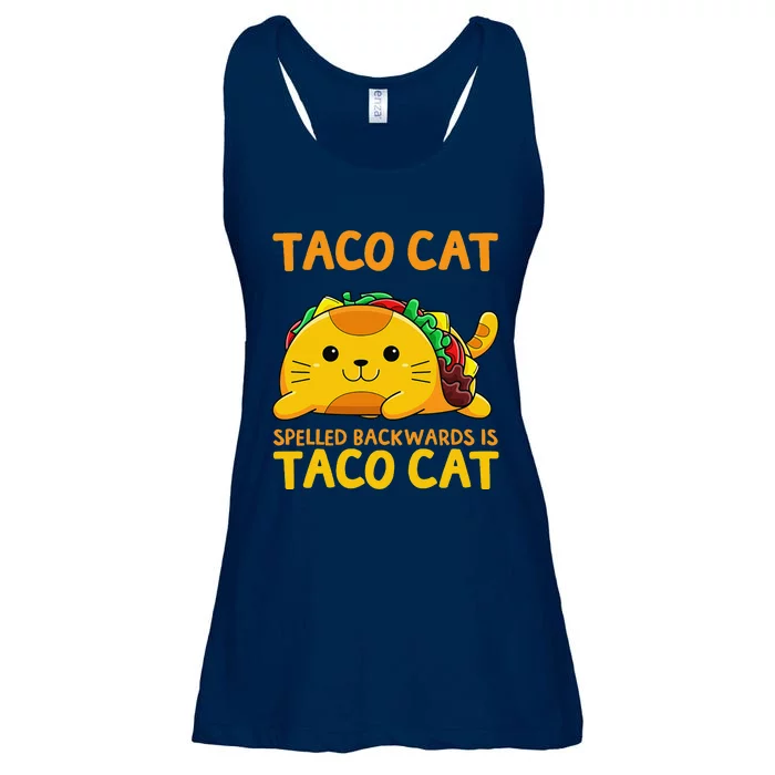 Tacocat Spelled Backwards Taco Cat Cinco De Mayo Ladies Essential Flowy Tank