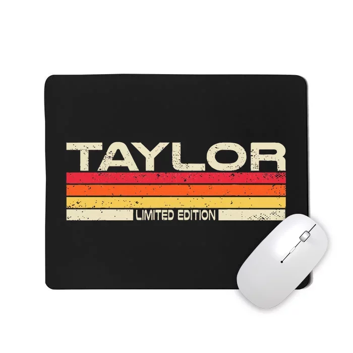 Taylor Surname Birthday Family Reunion 80s 90s Sunset Mousepad