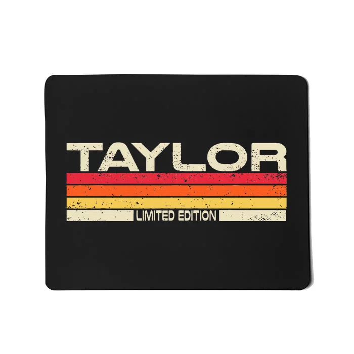 Taylor Surname Birthday Family Reunion 80s 90s Sunset Mousepad