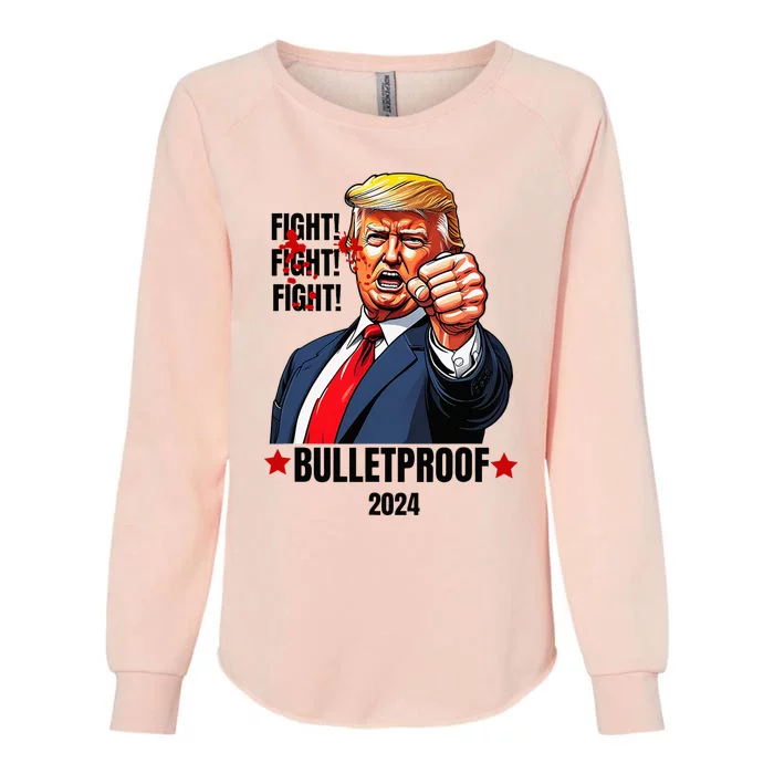 Trump Shot Bulletproof Bloody Ear Bleeding Butler Pa Trump Womens California Wash Sweatshirt