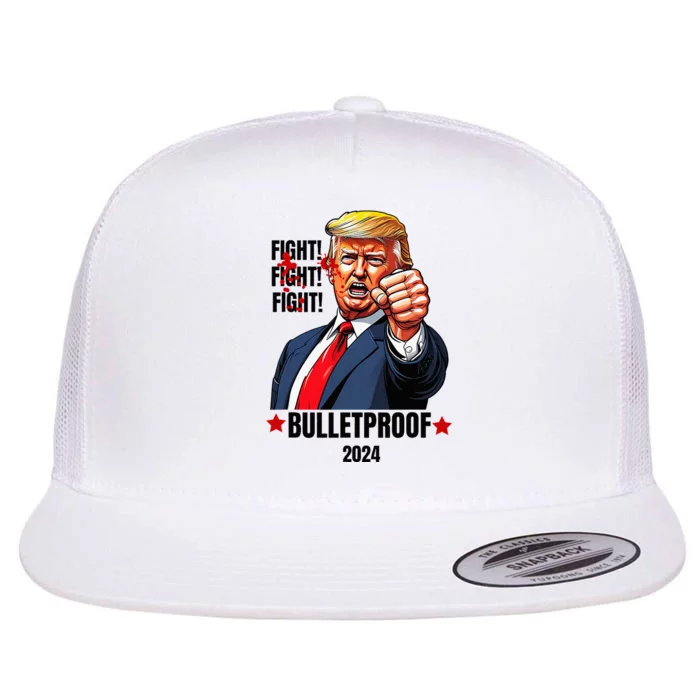 Trump Shot Bulletproof Bloody Ear Bleeding Butler Pa Trump Flat Bill Trucker Hat