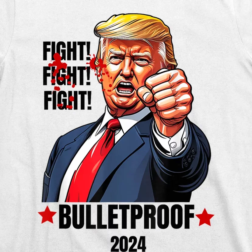 Trump Shot Bulletproof Bloody Ear Bleeding Butler Pa Trump T-Shirt