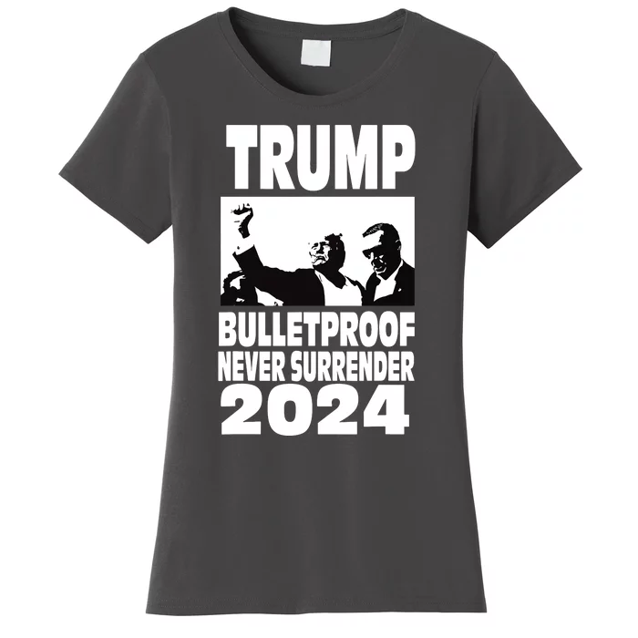 Trump Shot Bulletproof Bloody Ear Bleeding Butler Pa Trump Women's T-Shirt