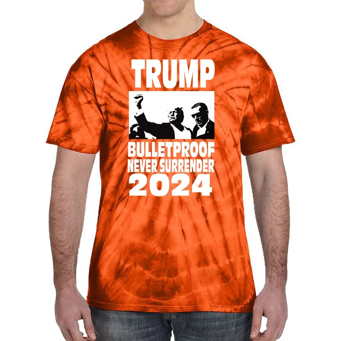 Trump Shot Bulletproof Bloody Ear Bleeding Butler Pa Trump Tie-Dye T-Shirt