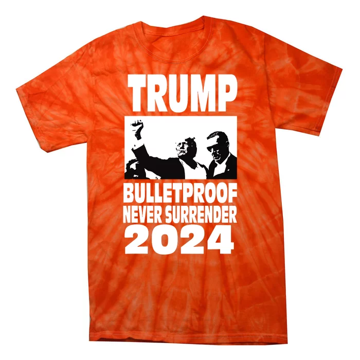 Trump Shot Bulletproof Bloody Ear Bleeding Butler Pa Trump Tie-Dye T-Shirt