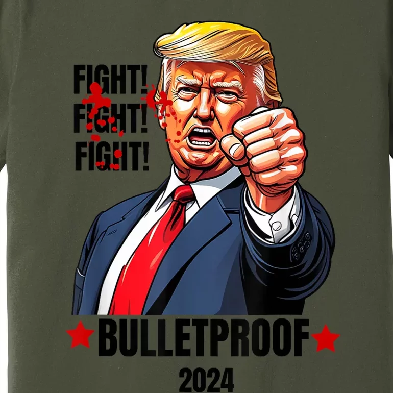 Trump Shot Bulletproof Bloody Ear Bleeding Butler Pa Trump Premium T-Shirt